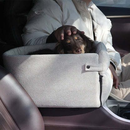 Cama para Asiento Central de Coche para Perros, Portador Portable para Perros Pequeños y Gatos, Bolsa de Viaje de Seguridad, Accesorios y Productos para Mascotas