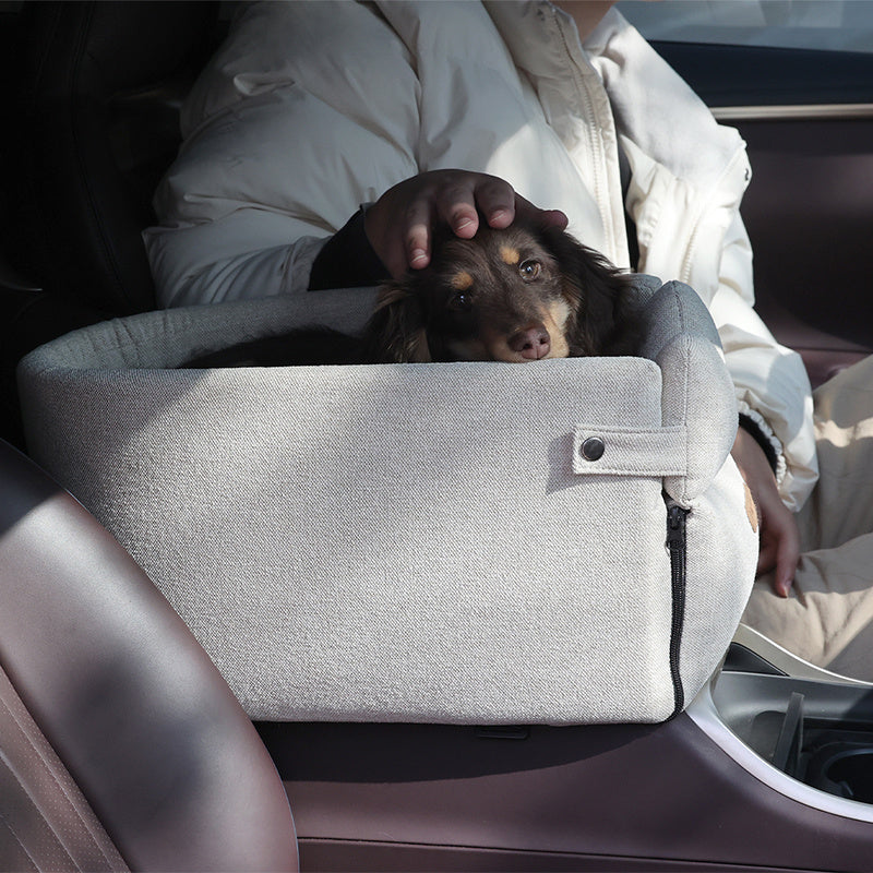 Cama para Asiento Central de Coche para Perros, Portador Portable para Perros Pequeños y Gatos, Bolsa de Viaje de Seguridad, Accesorios y Productos para Mascotas
